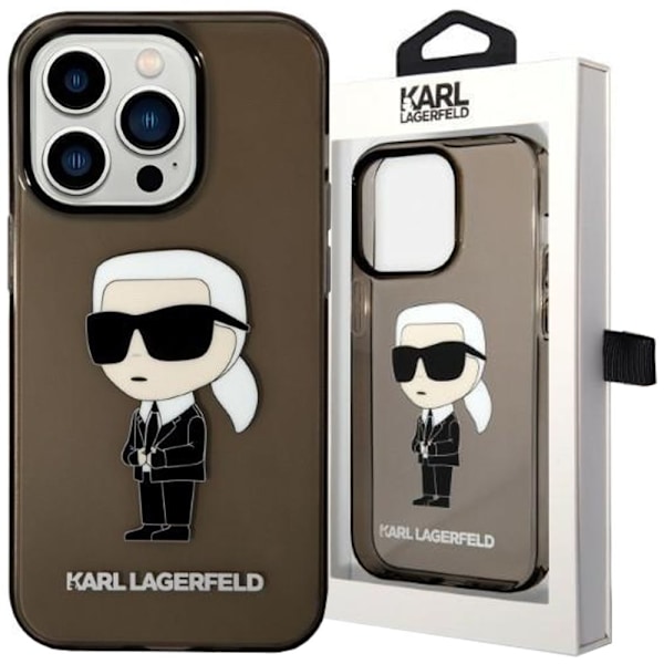 KARL LAGERFELD IKONIK KARL ETUI TIL IPHONE 14 PRO MAX - SORT