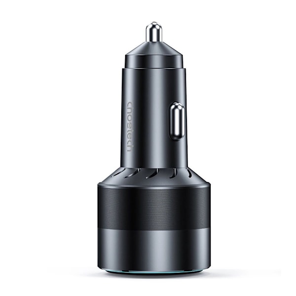 CHOETECH HURTIG BILOPLADER USB-C USB-A PD 63W HOLDBAR SORT