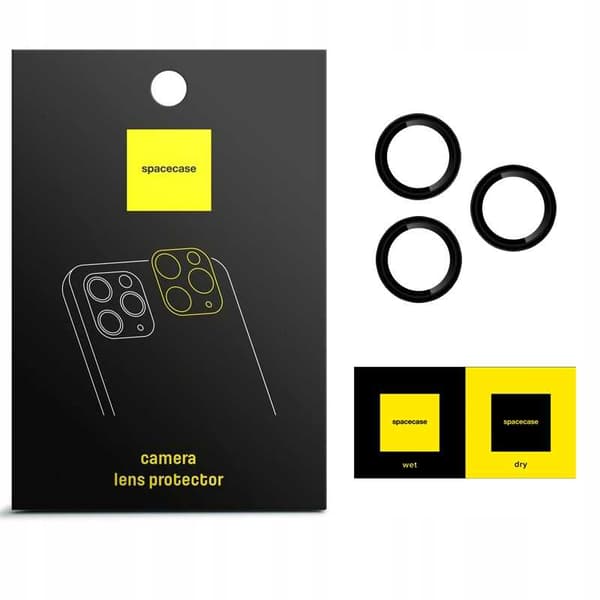 Spacecase Case Cover Till Iphone 12 Pro Sc Camera Ring Svart