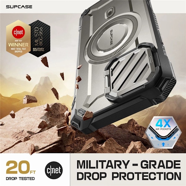 SUPCASE UB XT MAG ETUI MED MAGSAFE TIL IPHONE 16 PRO MAX - GRÅ