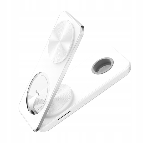 3in1 QI dockningsstation för iPhone, Airpods, Watch, vit, McDodo