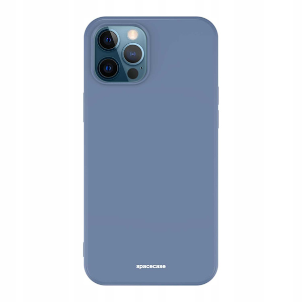 Spacecase Silikonfodral För Iphone 12 Pro Max Blåt Skydd