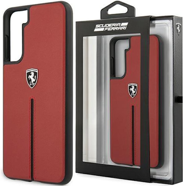 Ferrari FEOSIHCS21SRE S21 G991 Rød/Rød Hard Case Off Track Lær Nylon Stripe