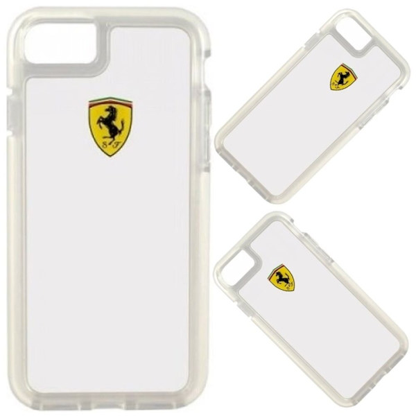 FERRARI STØDSIKKERT ETUI TIL IPHONE 7 / 8 / SE 2020 / SE 2022 - GENNEMSIGTIG