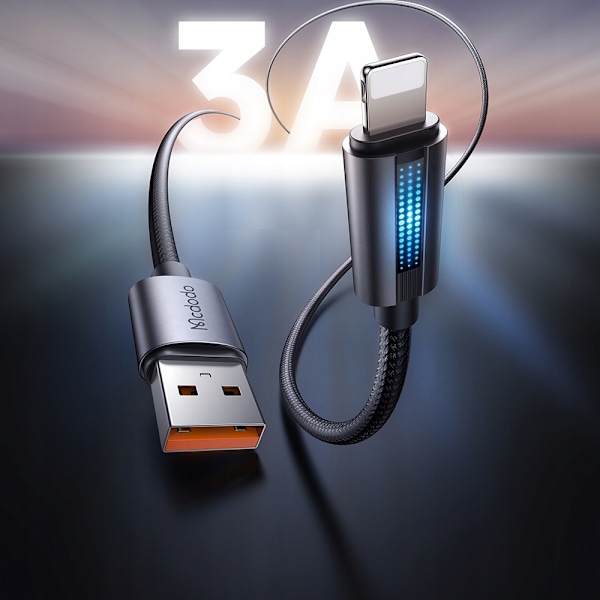 MCDODO LADDARE USB BLIXT SNABB LADDNINGSKABEL FÖR IPHONE 1M LED