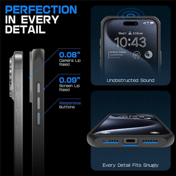 SUPCASE UB MAG ETUI MED MAGSAFE TIL IPHONE 16 PRO MAX - GRÅ