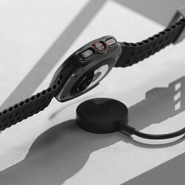 RINGKE SLIM OG HÆRDET GLAS GALAXYUR ULTRA (47 MM) TITANIUM SORT