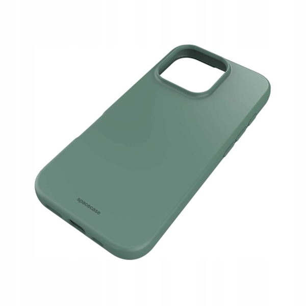 Spacecase Silikonfodral För Iphone 16 Pro Mörkgrön Skydd