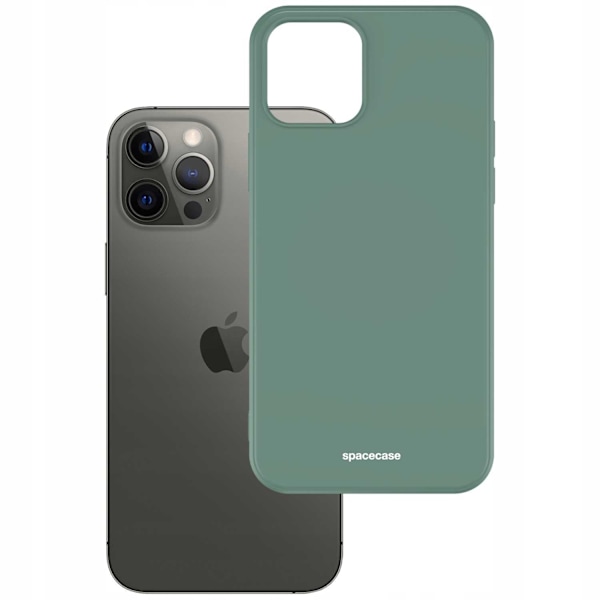 Spacecase Silikonecase För Iphone 13 Pro Max Case Grönt Skydd