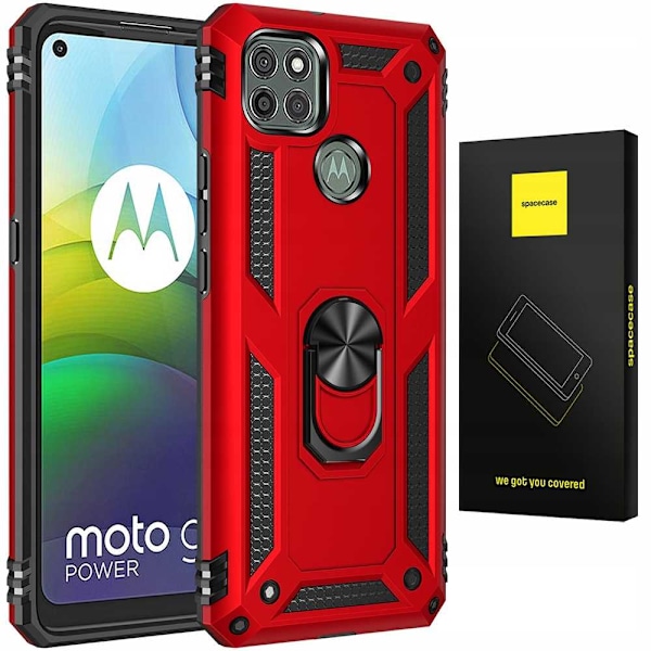 Spacecase Ring Nx-Fodral För Motorola Moto G9 Power Röd Skydd