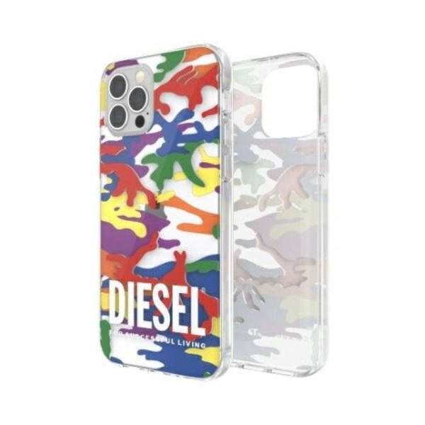 Diesel Clear Case Pride Camo AOP iPhone 12 Pro Max flerfärgad/färgglad 44333