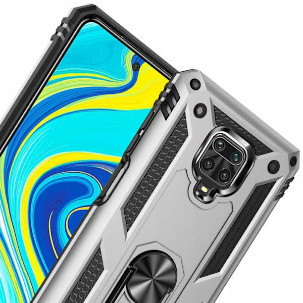 Spacecase Case Ring Case För Xiaomi Redmi Note 9S 9 Pro Silver