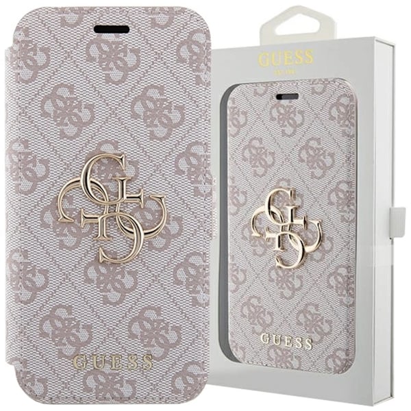 Guess 4G Metal Logo beskyttelsesdeksel til iPhone 15 Pro - rosa