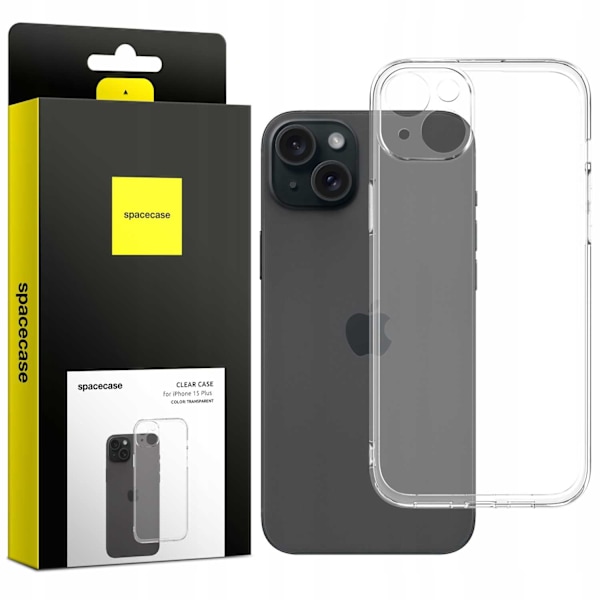Spacecase Clear Case För Iphone 15 Plus Transparent Skydd