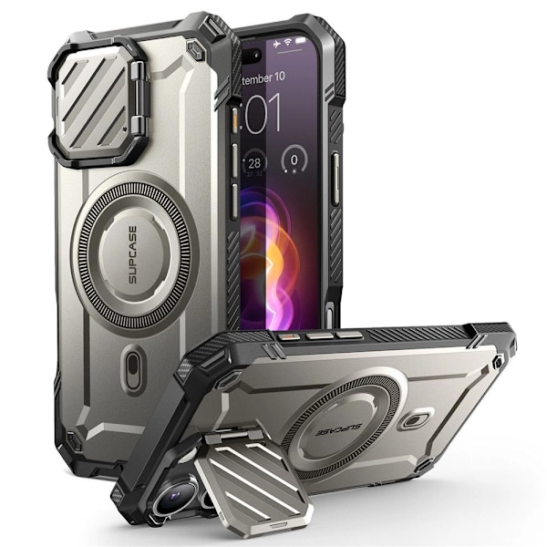 SUPCASE UB XT MAG ETUI MED MAGSAFE TIL IPHONE 16 PRO MAX - GRÅ