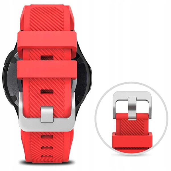 Spacecase Klorrem 20Mm Rött Läder Rött För Apple Watch