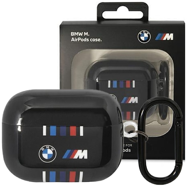 BMW BMAP22SWTK-deksel for AirPods Pro - svarte flerfargede linjer