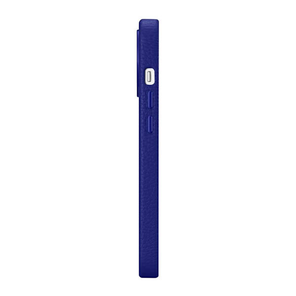 iCarer Litchi Premium Leather Case magnetisk lærveske for iPhone 14 Pro og MagSafe mørkeblå (WMI14220710-DB)