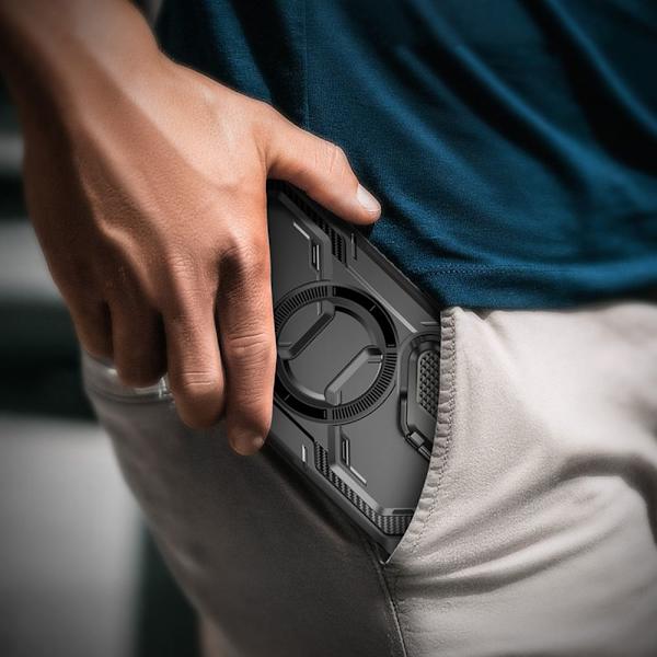 IBLSN Armorbox Mag Supcase med MagSafe for Samsung Galaxy S24 Ultra - Svart