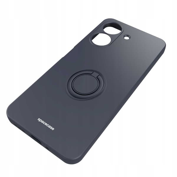 Spacecase Silikon Case Ring För Xiaomi Redmi 13C 4G Poco C65 Svart