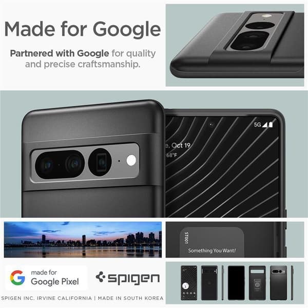 SPIGEN THIN FIT GOOGLE PIXEL 7 PRO SVART