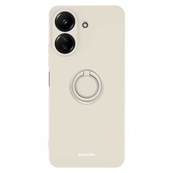 Spacecase Silikon Case Ring För Xiaomi Redmi 13C 4G Poco C65 Bone