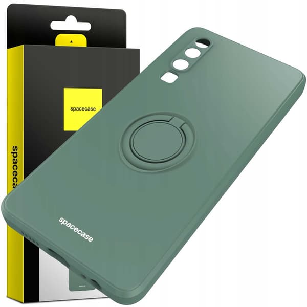 Spacecase Silikonecase Ring För Huawei P30 Green