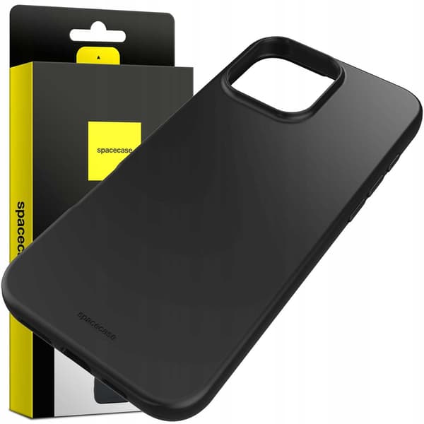 Spacecase Silikonfodral Till Iphone 16 Pro Svart Skydd