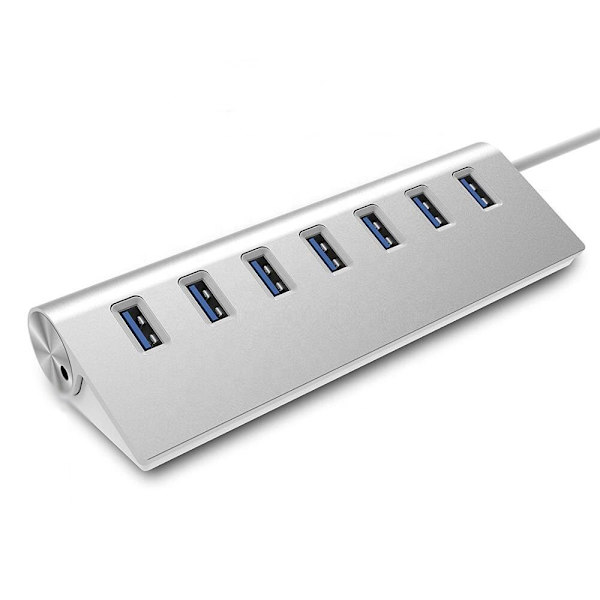 USB HUB SPLITTER PORT SPLITTER AKTIV STRÖM SNABB 7X USB 3.0