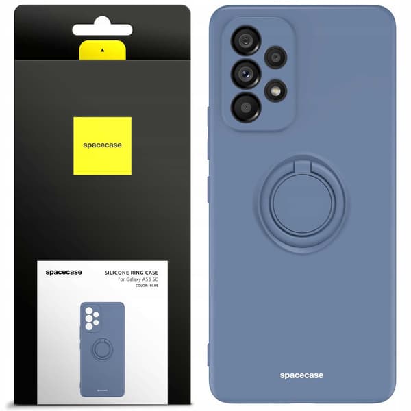 Spacecase Silikonecase Ring För Samsung Galaxy A53 5G Blue