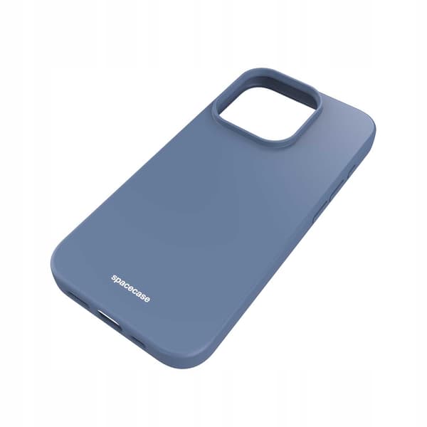 Spacecase Silikonfodral För Iphone 15 Pro Blue Högt Skydd