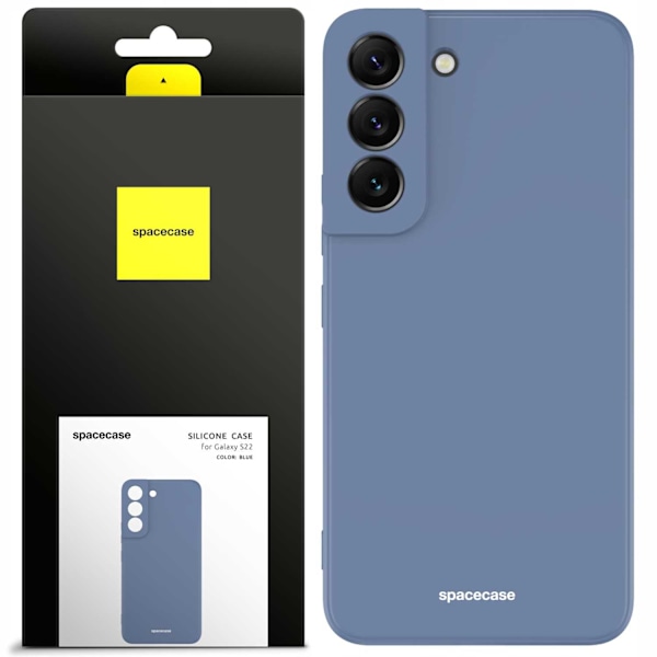 Spacecase Silikonecase Cover Galaxy S22 Blåt För Samsung