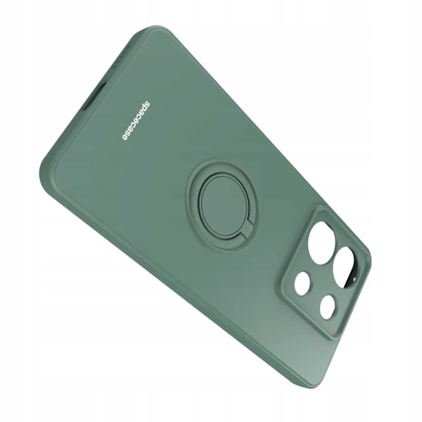 Spacecase Silikonecase Ring För Poco X6 Rm Note 13 Pro 5G Dark