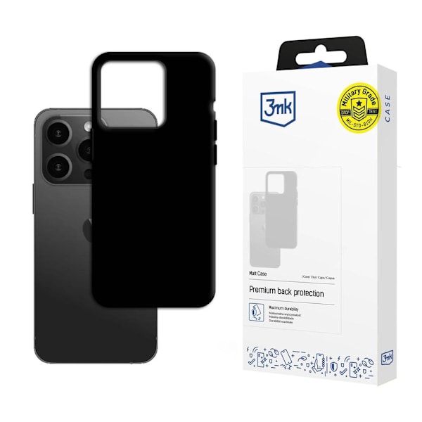 APPLE IPHONE 15 PRO MAX - 3MK MATT CASE BLACK