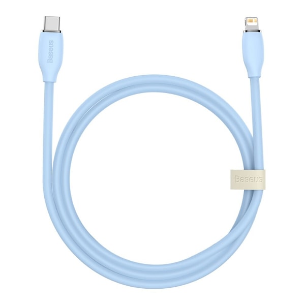 Baseus-kabel, USB Type C - Lightning 20W-kabel, lengde 1,2 m Jelly Liquid Silica Gel - blå