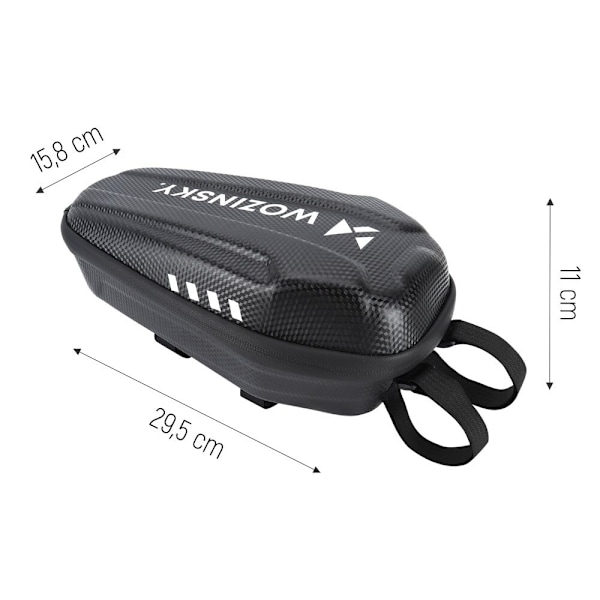 WOZINSKY VANDTÆT STYRTASKE? SCOOTERE SCOOTER TASKE? 3 L SORT (WSB4BK)