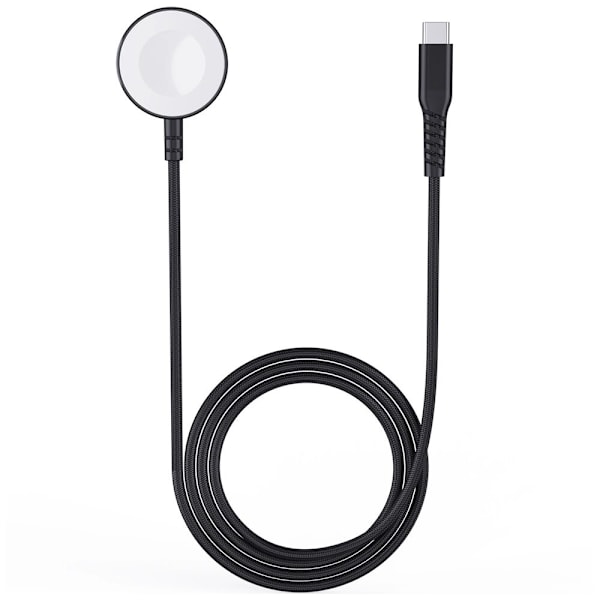 CHOETECH 5W TRÅDLØS OPLADER TIL APPLE WATCH + USB-C KABEL SORT