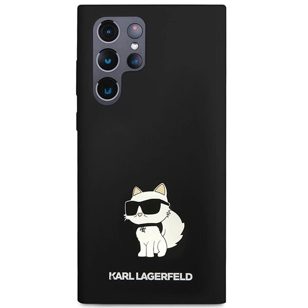 KARL LAGERFELD SILIKONE CHOUPETTE ETUI TIL SAMSUNG GALAXY S24 ULTRA - SORT