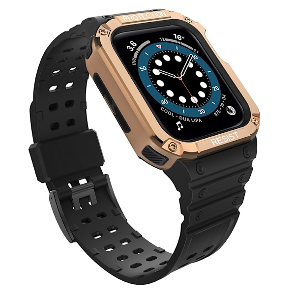 Beskytt armbåndet med etuiet Apple Watch 7/6/5/4/3/2/SE (41/40/38mm) etui pansret klokkedeksel svart