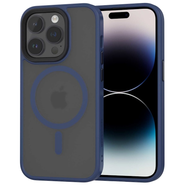 Spacecase Case Cover För Iphone 14 Pro För Magsafe Mörkblåt