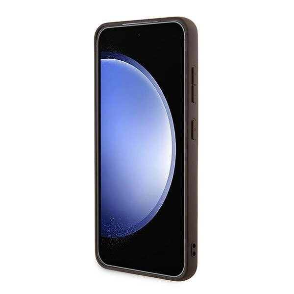 Guess 4G Metal Gold Logo Deksel til Samsung Galaxy S24 - Brun