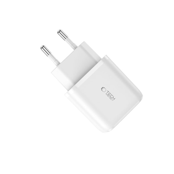 TECH-PROTECT C20W 2-PORTS NETVÆRKSOPLADER PD20W/QC3.0 HVID