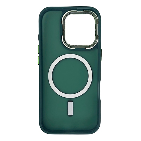 MAGNETIC COLLECTION MAGSAFE ETUI TIL IPHONE 16 PRO - MØRKEGRØN