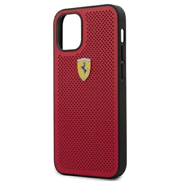 FERRARI ON TRACK PERFORERET ETUI TIL IPHONE 12 MINI - RØD
