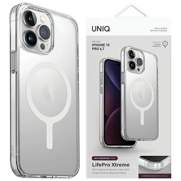 UNIQ LIFEPRO XTREME MAGCLICK OPLADNINGSETUI TIL IPHONE 15 PRO MAX - GENNEMSIGTIG