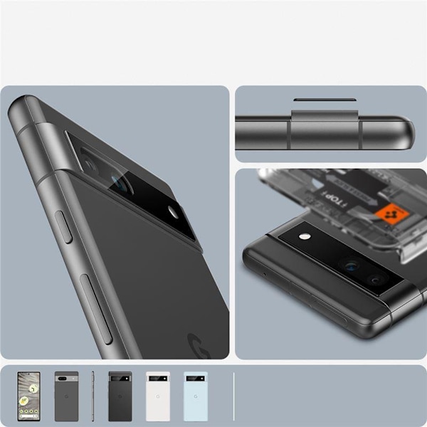CAMERA COVER SPIGEN OPTIK.TR ”EZ FIT” CAMERA PROTECTOR 2-PAK GOOGLE PIXEL 7A SORT