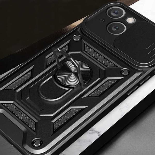 Spacecase Väskor För Iphone 15 Black Sc Camring Skydd