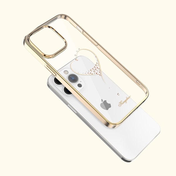 KINGXBAR CASE HOUSING COVER BAG CASE TIL IPHONE 14 PLUS GULD