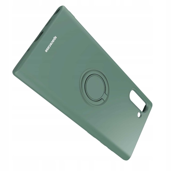 Spacecase Silikonecase Ring För Samsung Galaxy Note 10 Mörkgrön