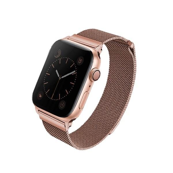 UNIQ Dante armbåndsur Apple Watch Series 4/5/6/7/8/SE/SE2 38/40/41 mm rustfritt stål rosa gull/rose gull